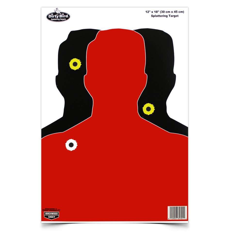 Targets Birchwood Casey Tagboard BIR 35701          DIRTYBRD 12X18 3D SIL3    100PK